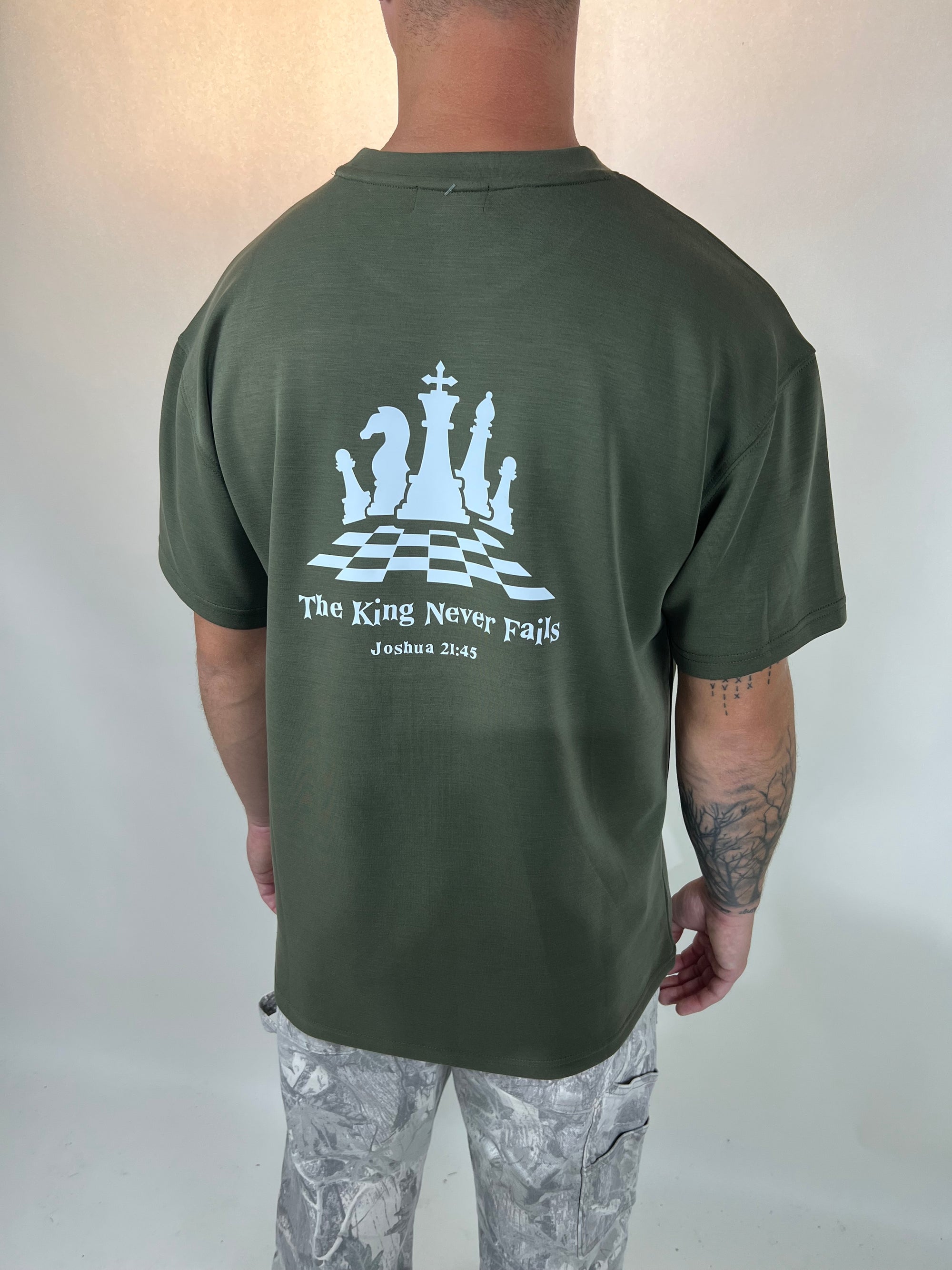 Tailored cactus the king never fails green T shirt 