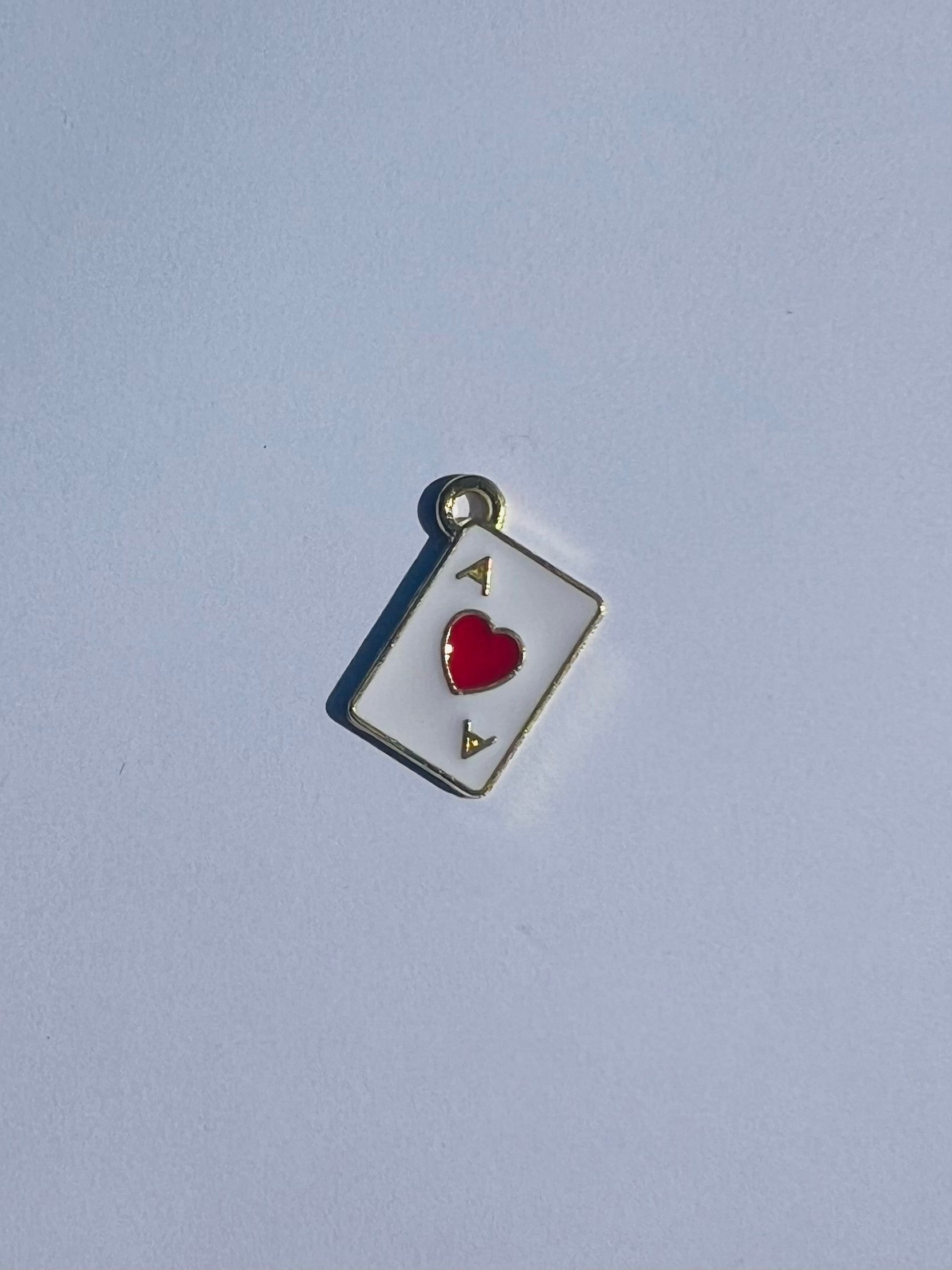 Red Ace card charm for tailored cactus trucker hats