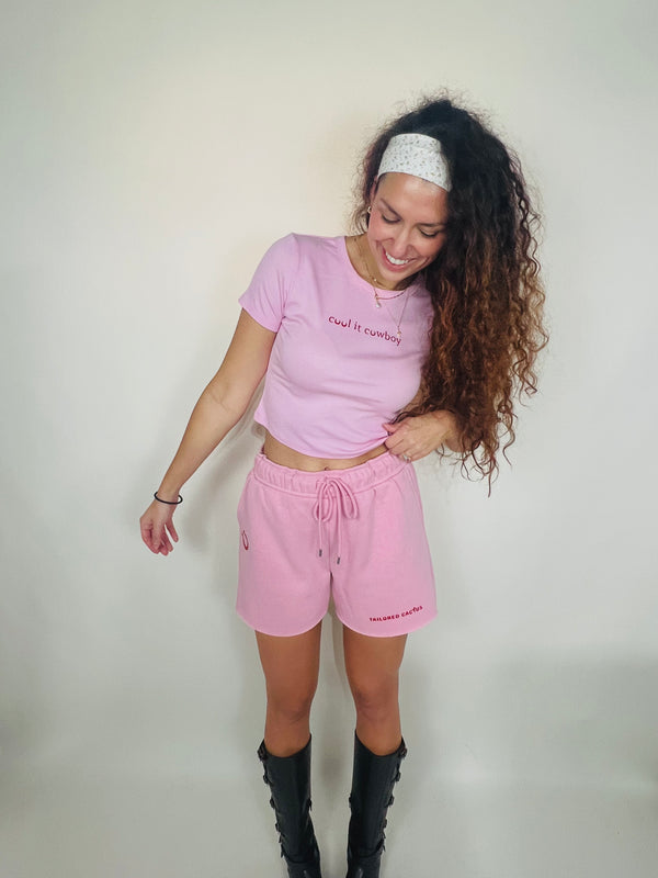 Tailored Cactus pink cool it cowboy women’s shorts 