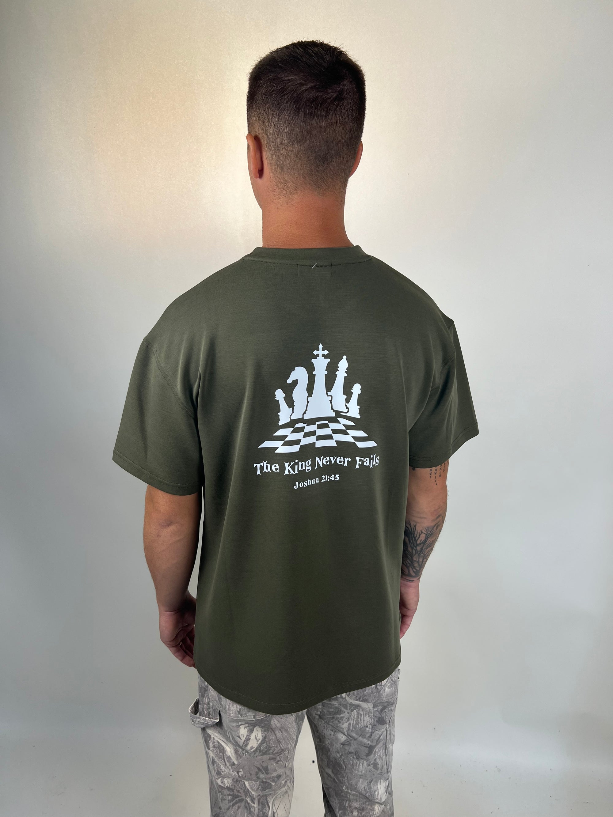 Tailored cactus the king never fails green T shirt 
