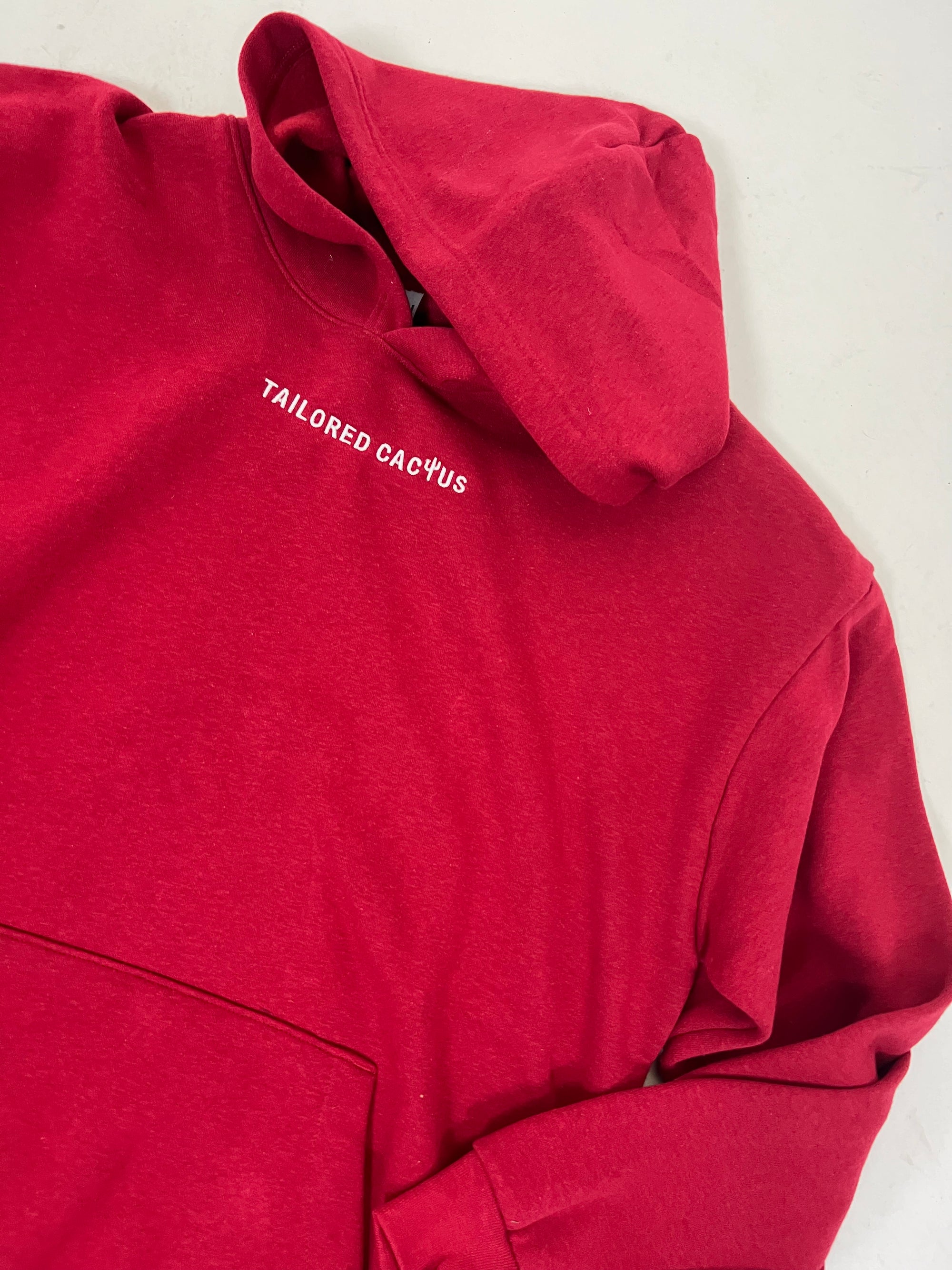 tailored cactus red hoodie 