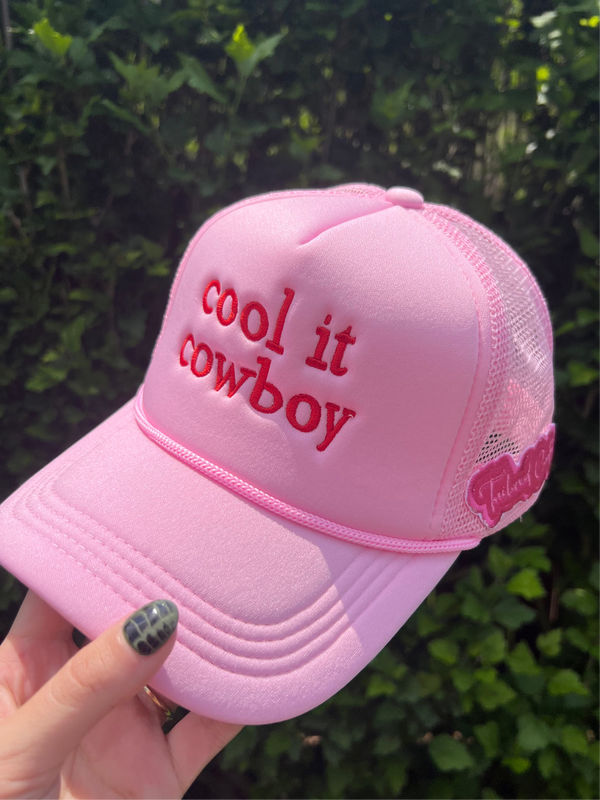 cool it cowboy pink tailored cactus hat