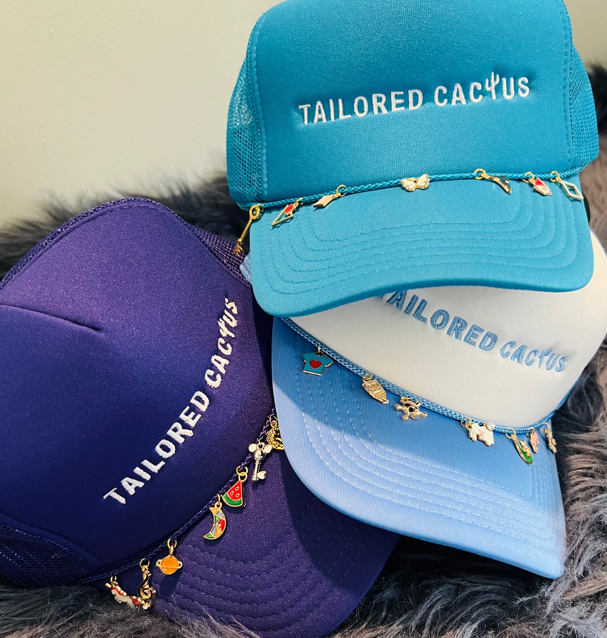 Tailored cactus trucker hats 